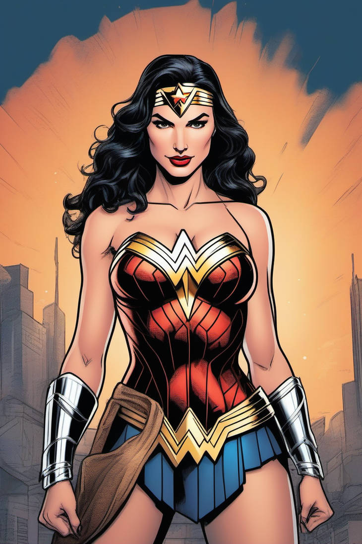 Comic Style Wonder Woman By Sirflopps On Deviantart